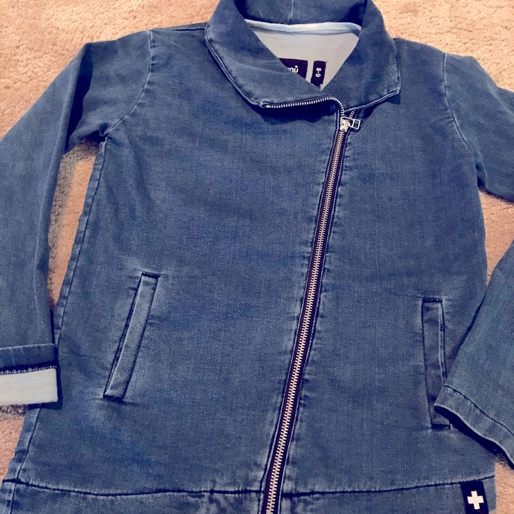 Celinununu asymmetrical Jean jacket